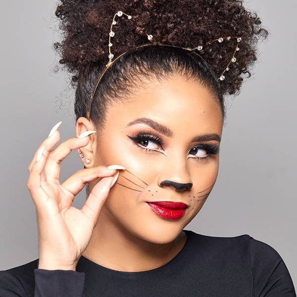 Easy Cat Makeup Tutorial for Halloween Makeup
