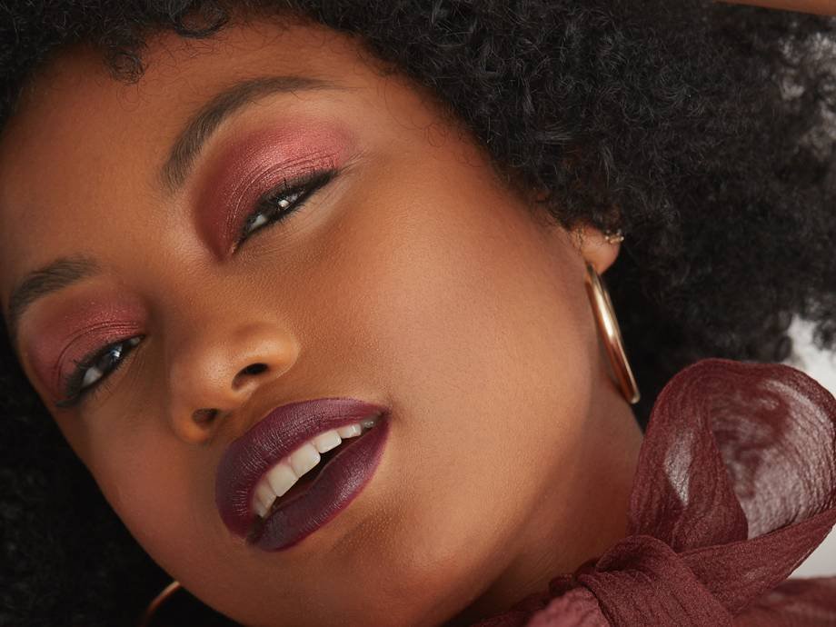 purplish red lipstick on dark skin purplish red lipstick on dark skin