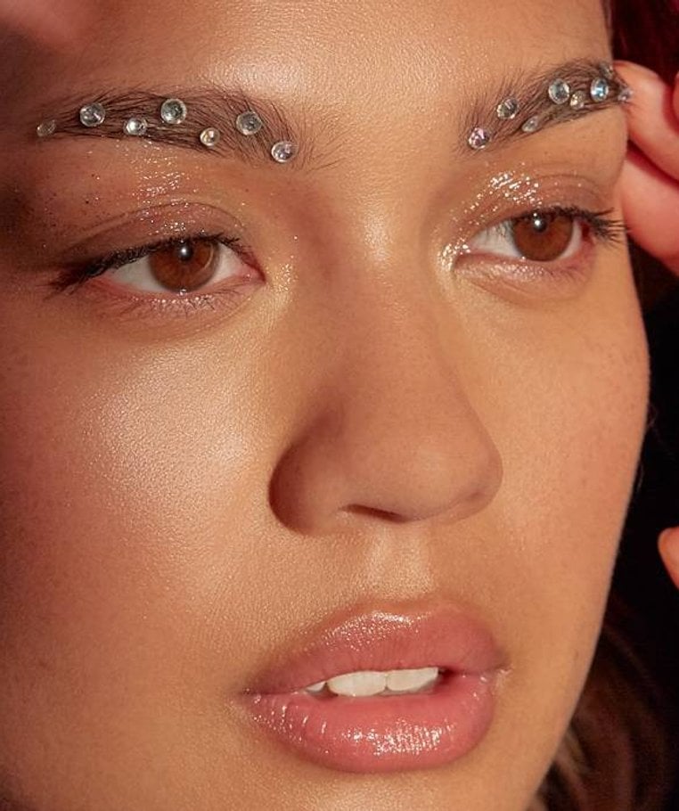 Face Rhinestone Makeup Rhinestone Eye Makeup
