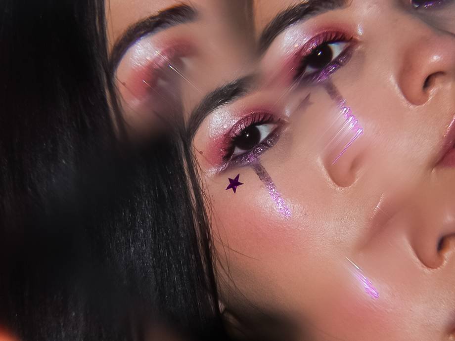 Glitter Tears Makeup Tutorial