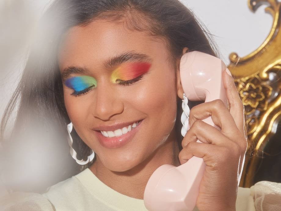 Rainbow top eyeshadow looks