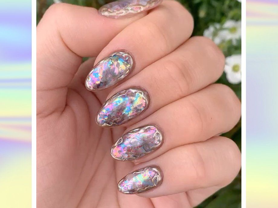 9. Handmade Holographic Nail Art Stickers - wide 8
