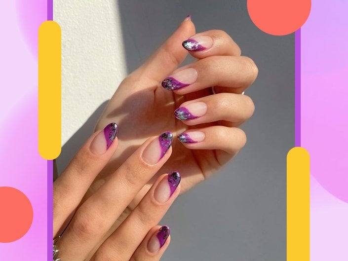 patterned french tips