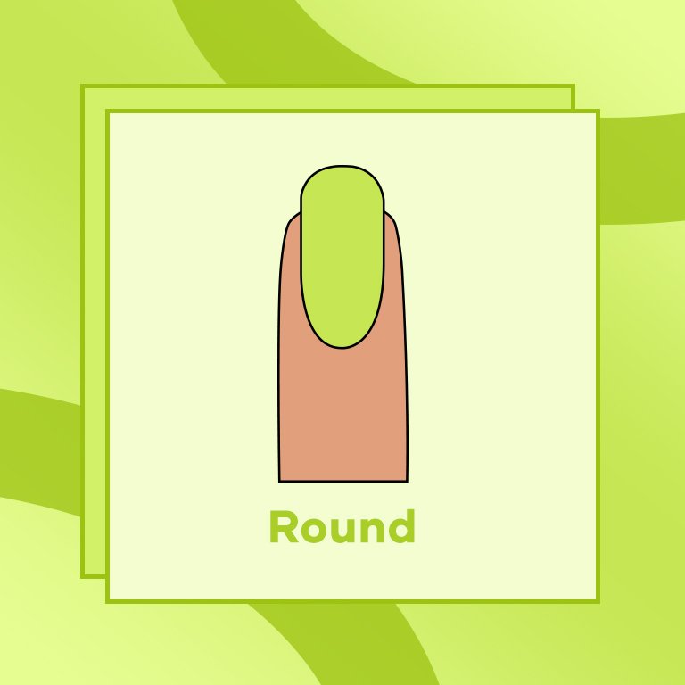 round nail shape