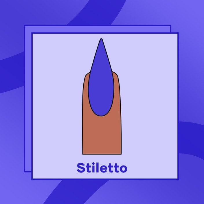 stiletto nail shape