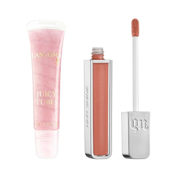 lancome juicy tube, urban decay hi-fi shine