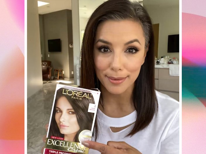 eva longoria at home hair color