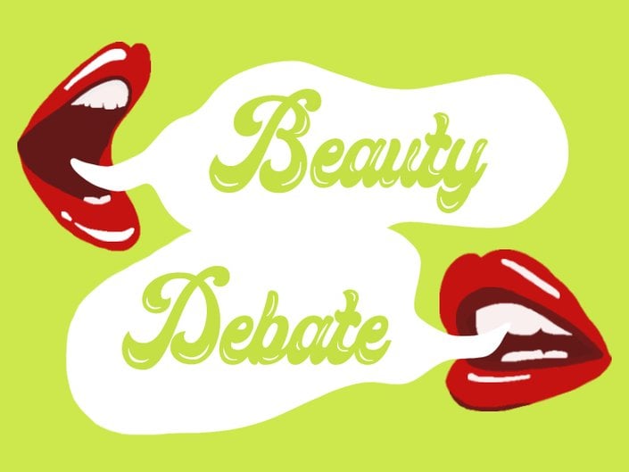 graphic of lips projecting text bubbles