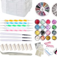 AIFAIFA 69PCS DIY Nail Art Tools Decoration Manicure Kit