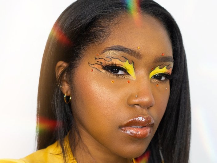 fire eye makeup tutorial