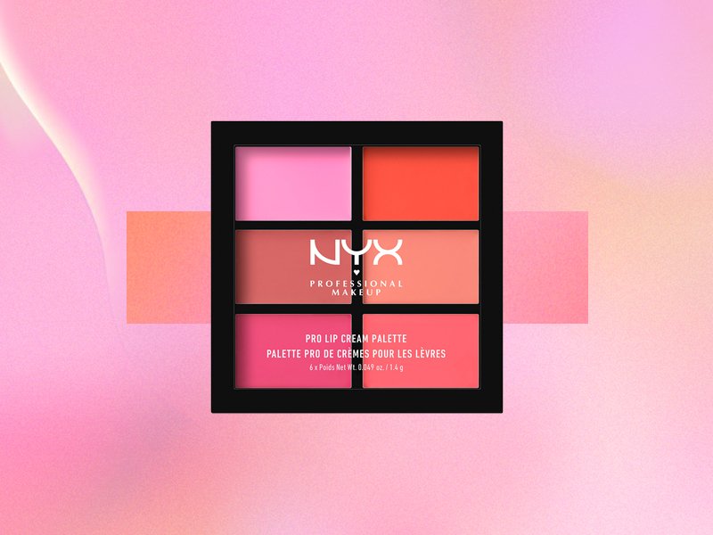 nyx professional makeup pro lip cream palette in the pinks