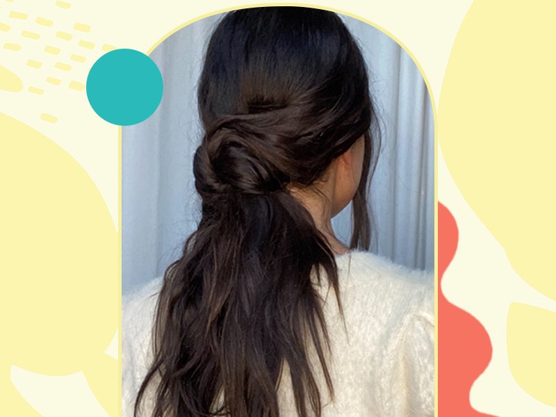 This Knotted Ponytail Tutorial Will Change Up Your WFH Look 