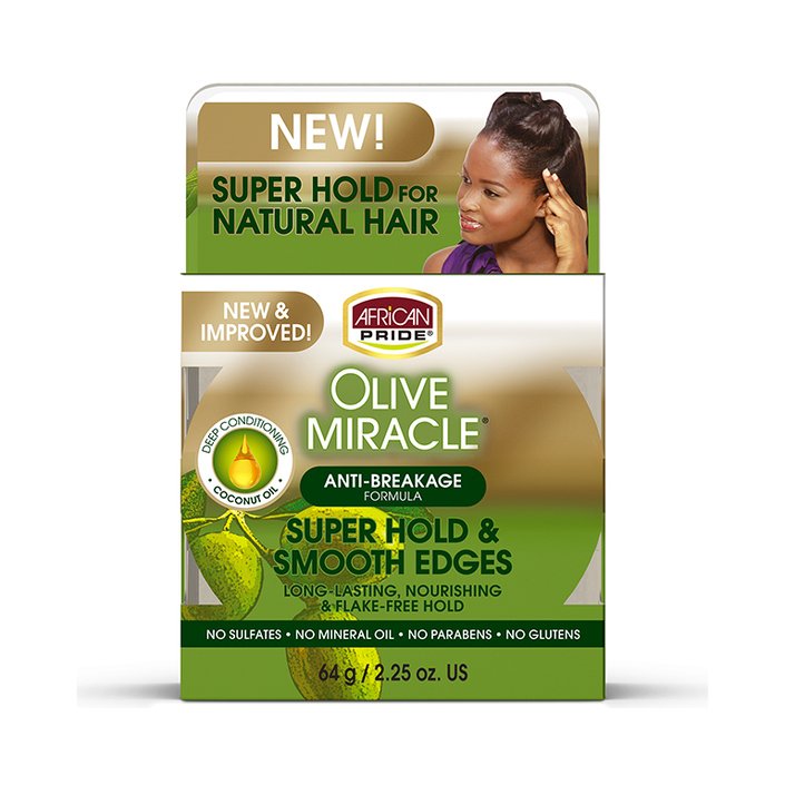 African Pride Olive Miracle Super Hold & Smooth Edges