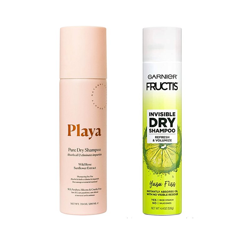playa dry shampoo, garnier fructis dry shampoo