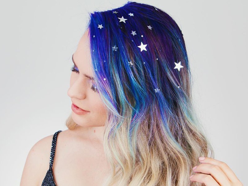 5. "Pink and Blue Ombre Hair Tutorial Using Temporary Hair Dye" - wide 10