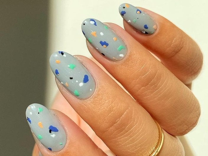 Speckled Terrazzo Nail Art Ideas | Makeup.com