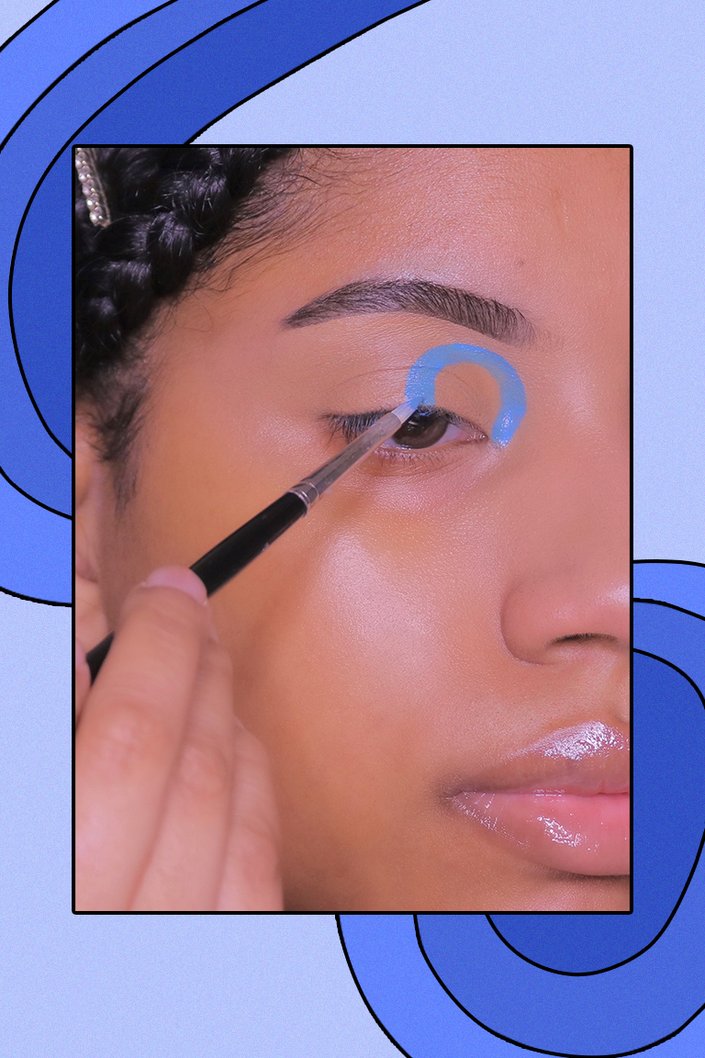vinyl record eyeshadow tutorial