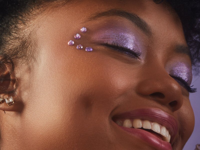 Face Rhinestone Makeup How to Apply Face Gems and Make Them Stay | Makeup.com