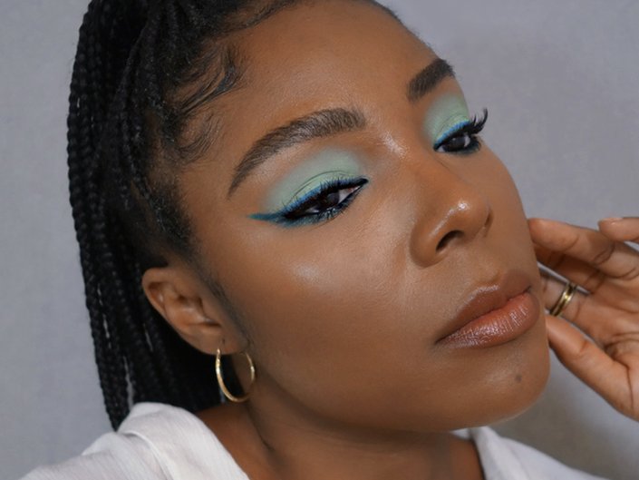 pastel makeup for dark skin tones