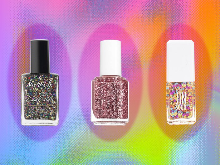confetti glitter nail polishes