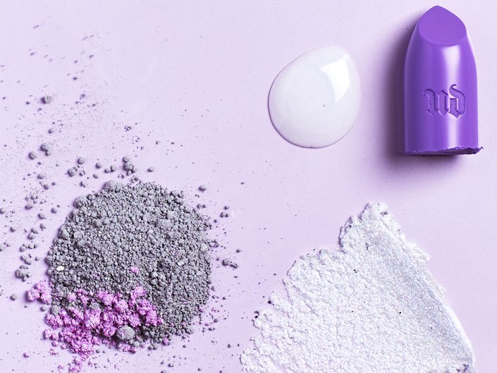 purple makeup swatches