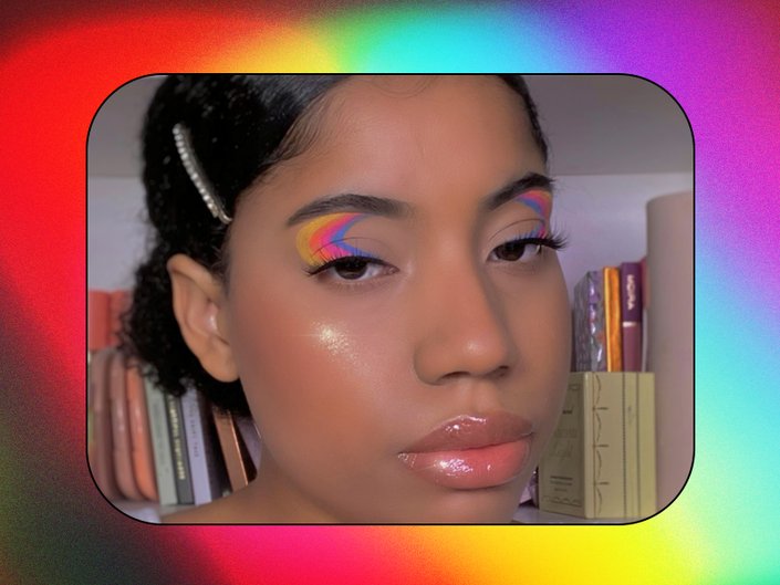 rainbow eyeliner