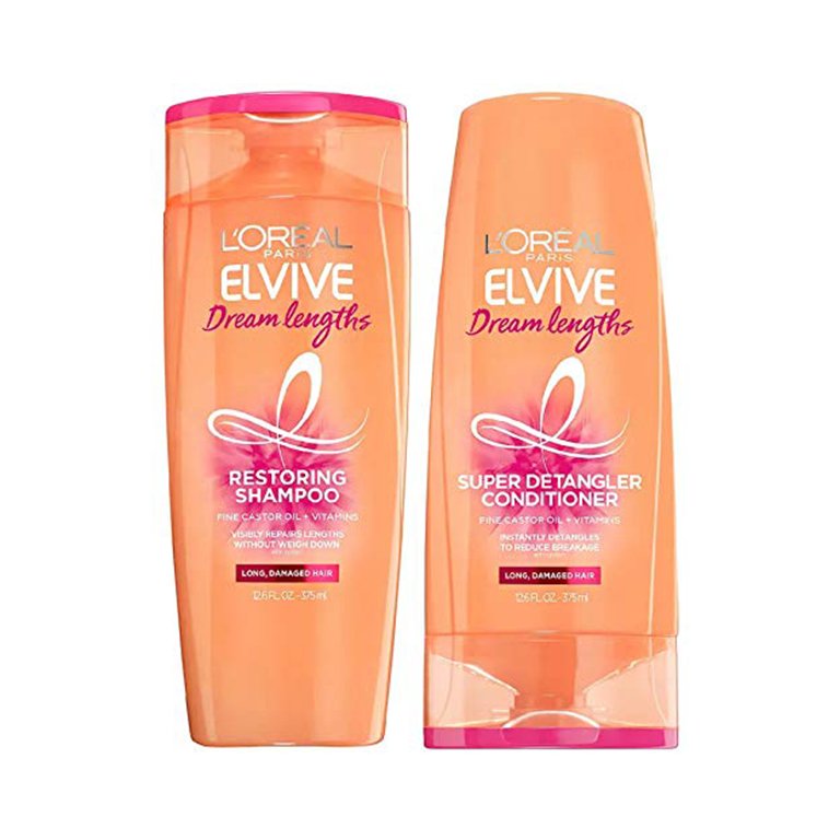 L'Oréal Paris Elvive Dream Lengths Restoring Shampoo and L'Oréal Paris Elvive Dream Lengths Super Detangler Conditioner