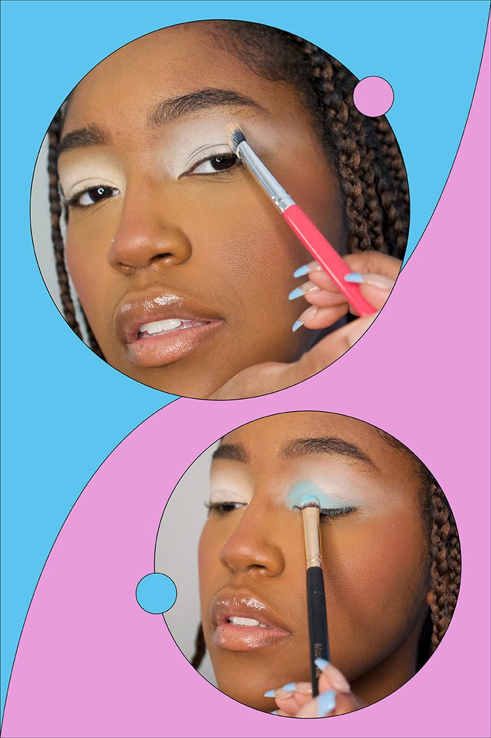 neon ying yang eyes