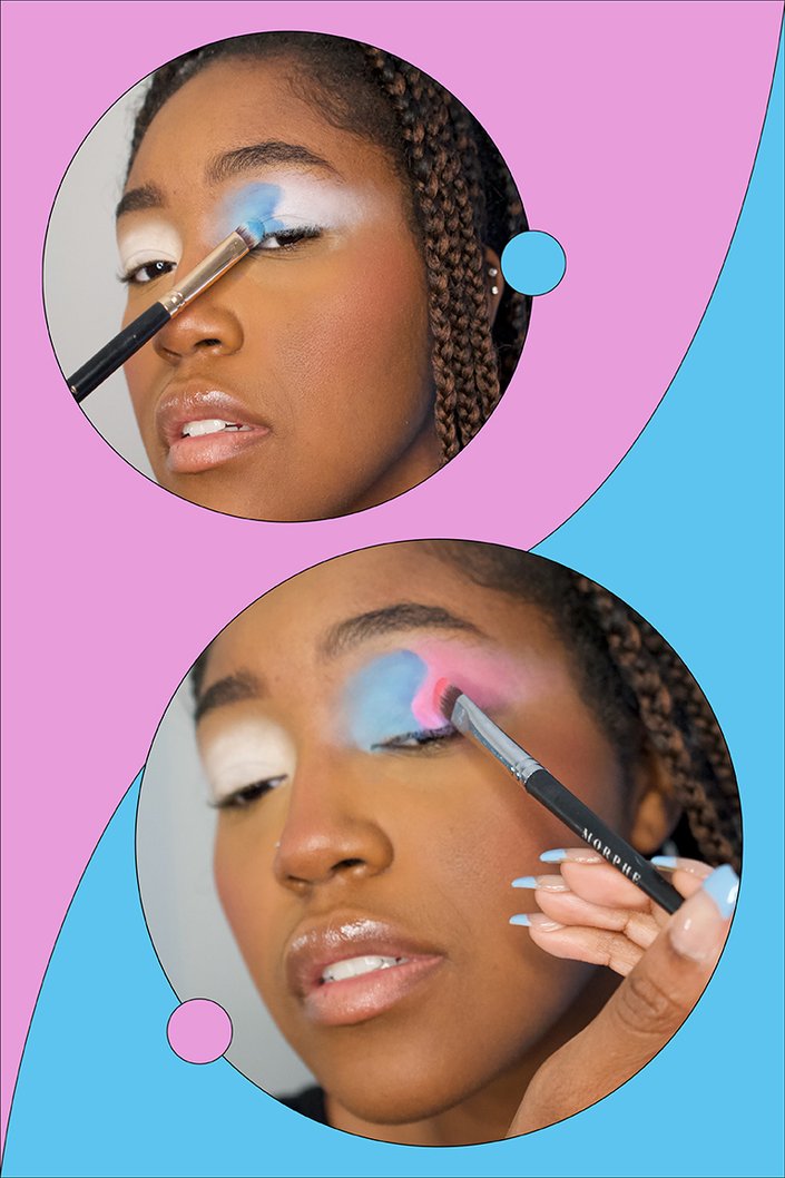 neon ying yang eyes