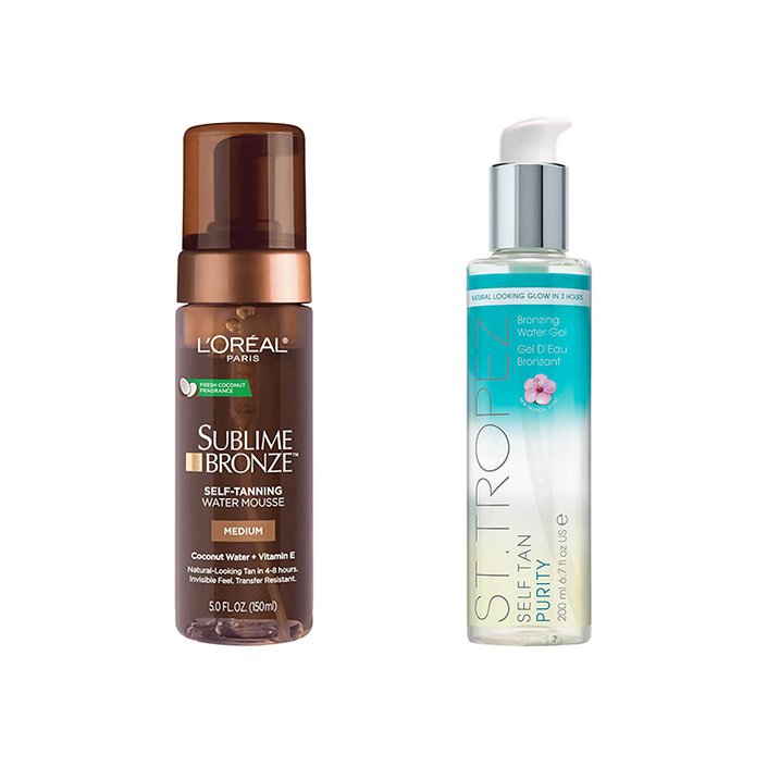 loreal paris sublime tanning mousse, st tropez tanning gel