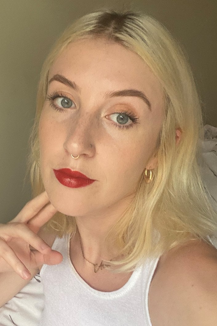 rosso valentino lipstick in ethereal red