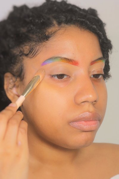 4 Step Rainbow Eyebrow Tutorial Makeup