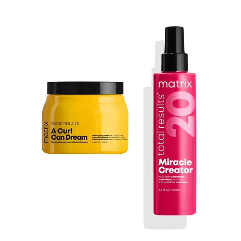 Matrix Total Results A Curl Can Dream Moisturizing Cream and Matrix Total Results Miracle Creator