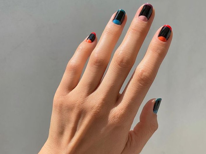 french moon manicure