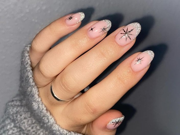 6 Snowflake Nail Art Designs Perfect for a Wintry Mani