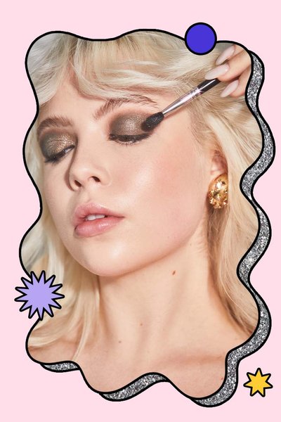 New Years Eve Smoky Glitter Cat Eye Makeup Tutorial
