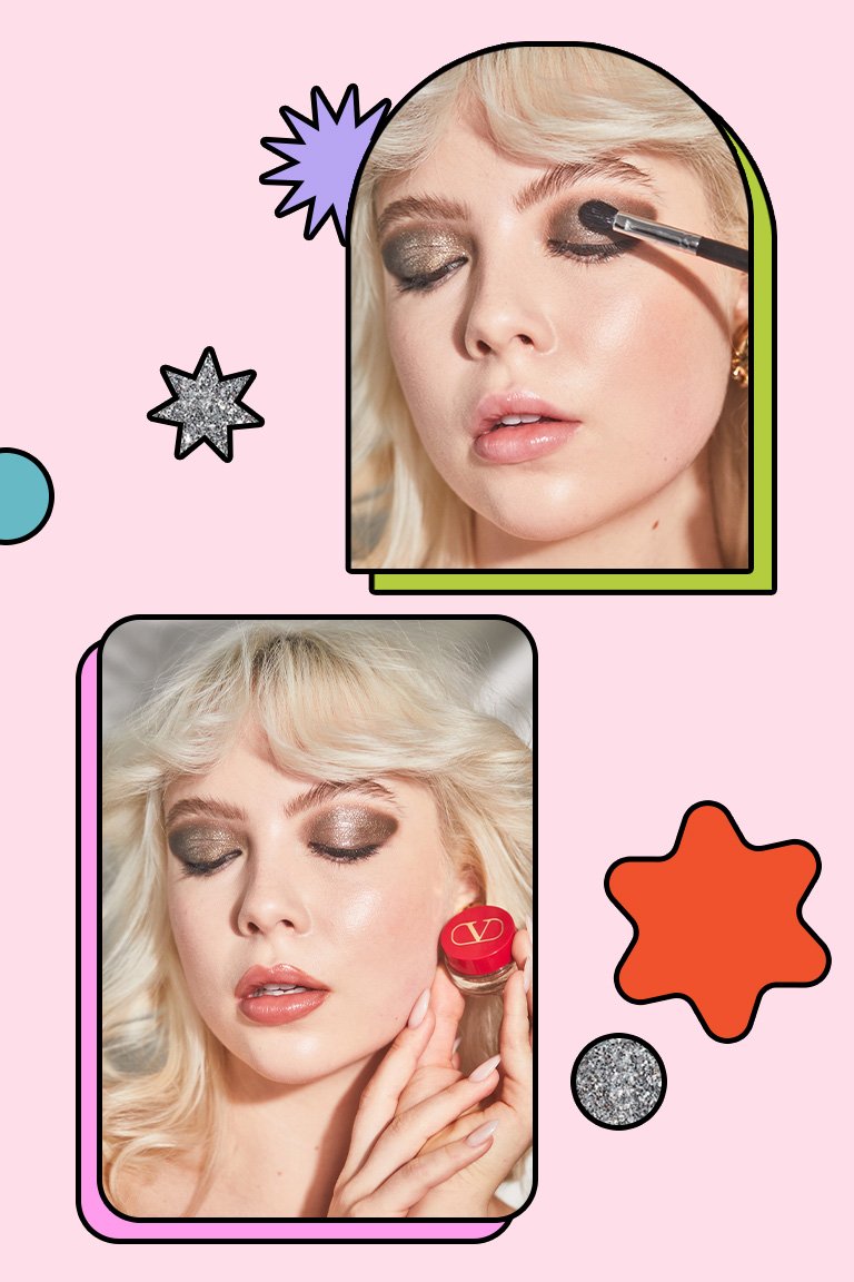 Ring in the New Year With This ’60s-Inspired Smoked Out Glitter Cat Eye Look