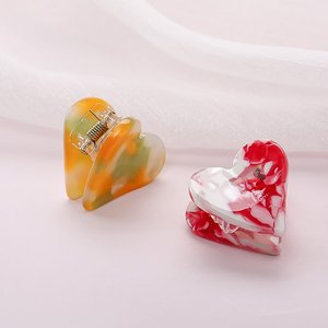 Heart Mini Acrylic Hair Claw