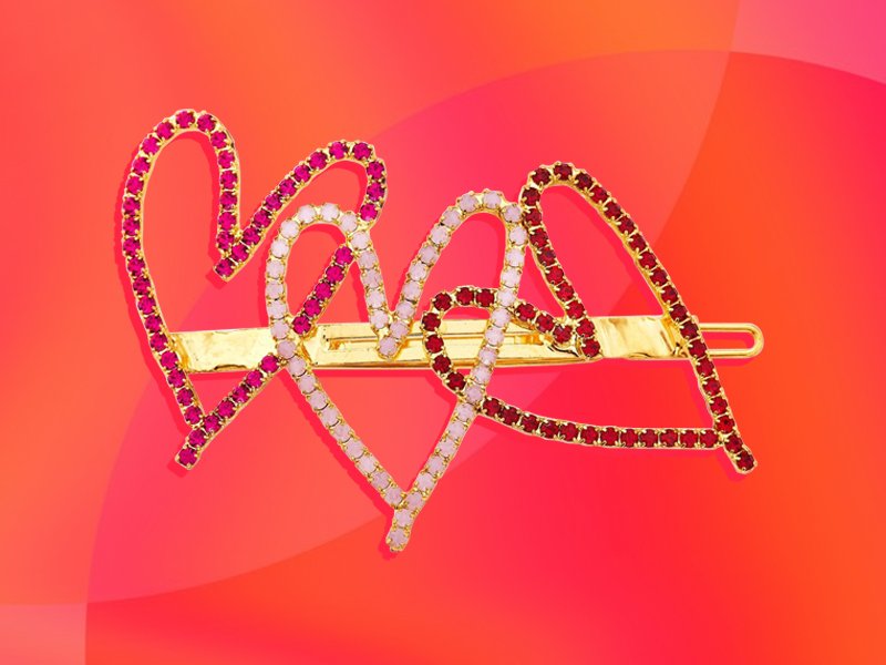These Heart-Shaped Hair Accessories Are a Valentine’s Day Mood