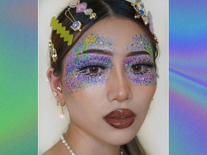 pointillism makeup tutorial