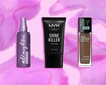 urban decay all nighter ultra matte setting spray, nyx professional makeup shine killer, maybelline fit me matte and poreless liquid foundation makeup