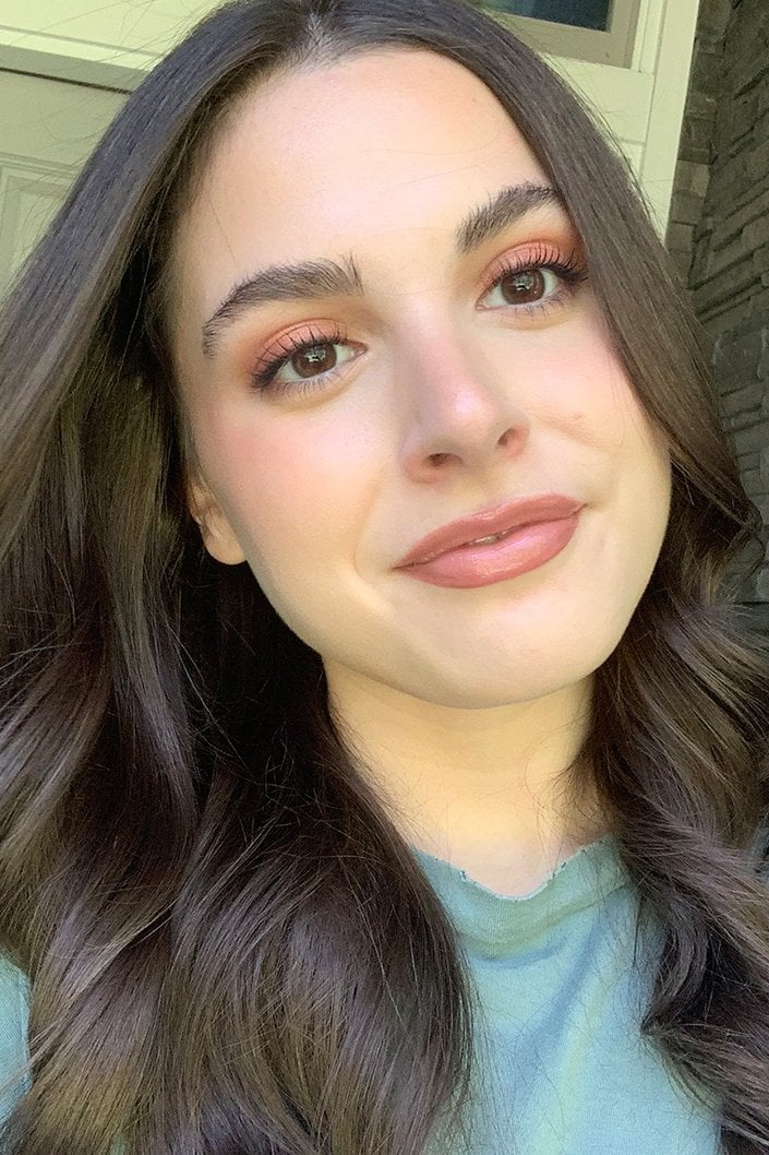 person wearing armani luminous silk foundation
