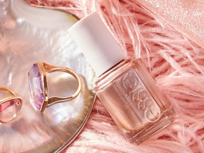 essie rose gold nail polish