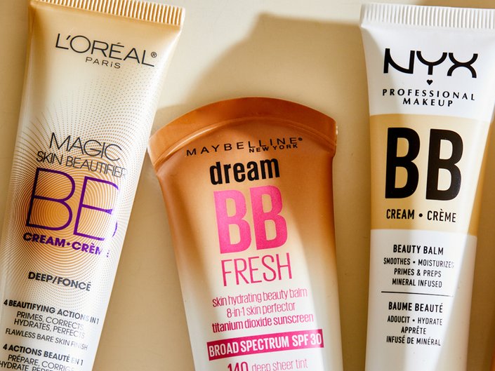 l'oreal paris magic skin beautifier bb cream, maybelline dream fresh bb cream, nyx professional makeup beauty balm bb cream