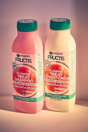 Garnier Fructis Plumping Treat Watermelon Extract Shampoo and Conditioner