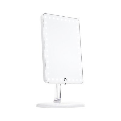 Travel Lighted LED Makeup Mirror 7X/1X Magnification Compact Vanity Mirror  with Lights, USB Rechargeable Lighted Handheld Mirror,Dimmable Cosmetic  Mirror with Touch Screen Switch,USB Charge (Black) : Beauty & Personal Care