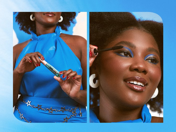 blue graphic eyeliner tutorial