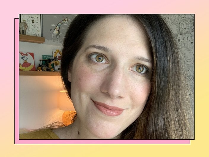 person wearing barely there makeup
