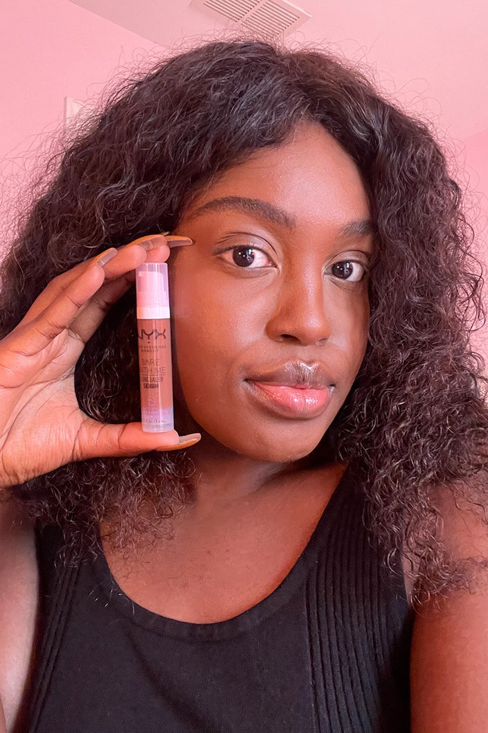 nyx bare with me concealer serum in rich