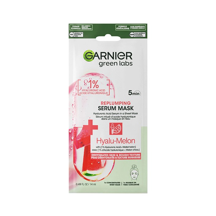 Garnier Green Labs Hyalu-Melon Replumping Hydrating Serum Sheet Mask